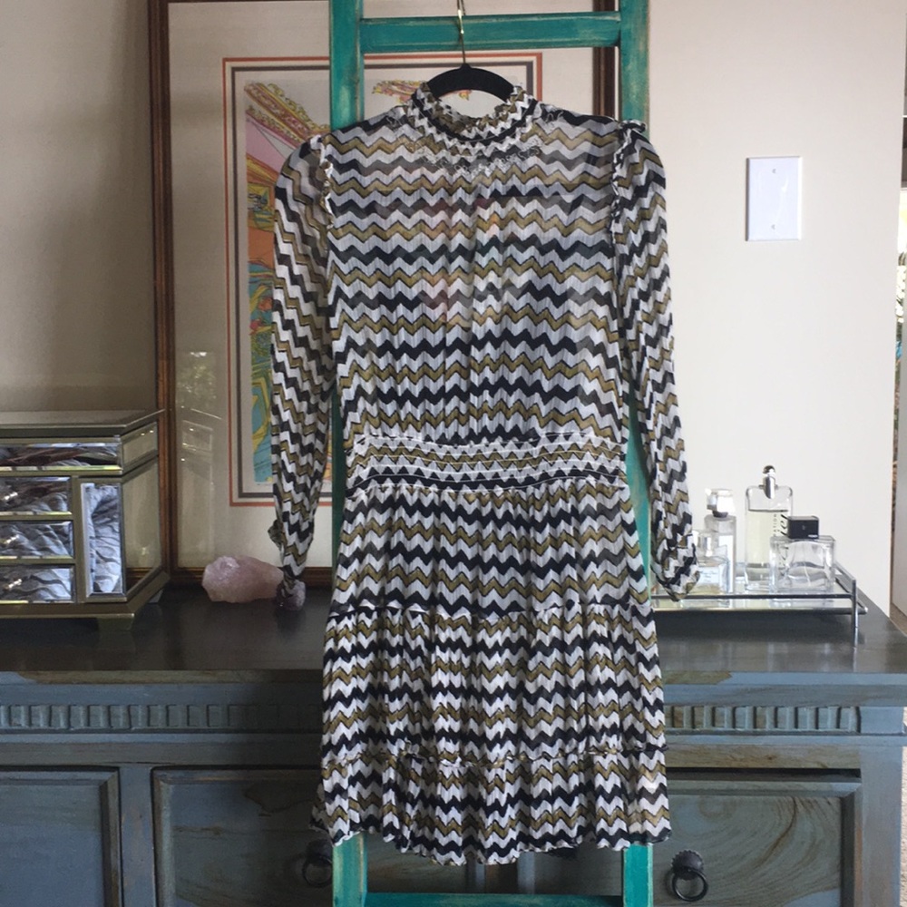 Anthropologie High Neck Dress